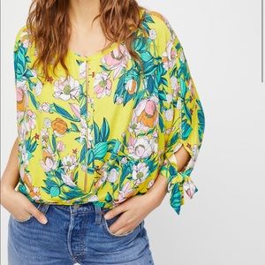 Free People Keepin on Tee, yellow, small